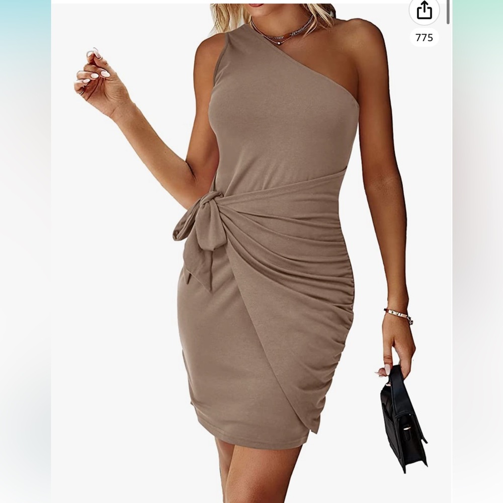 BTFBM Women’s Casual One Shoulder Dress